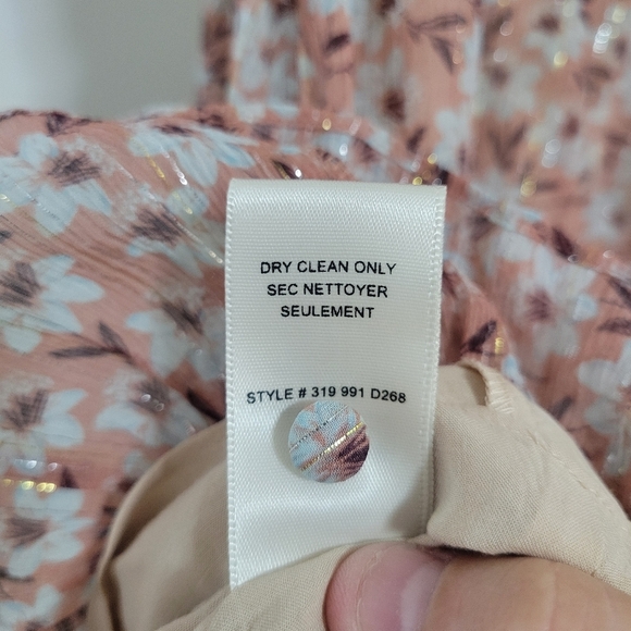 Rebecca Taylor Women's Sleeveless Floral Ruffle Mini Dress Size 2 - Picture 6 of 7